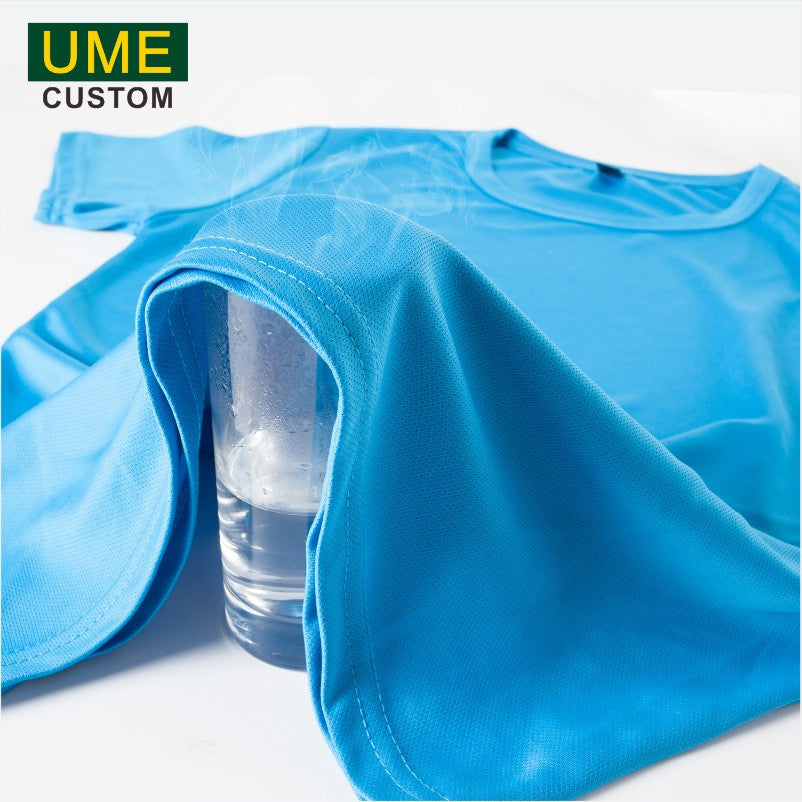 Quick-drying T-shirt Custom Logo Breathable Sports Top Embroidery Personalized Logo Team Activity T-shirt Print Pattern 2025