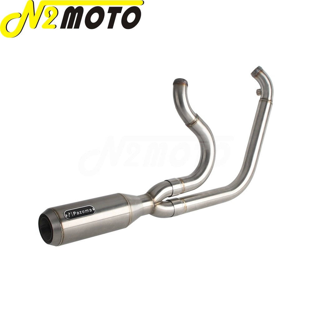 Motorcycle 2-into-1 Exhaust Muffler System For Harley Touring Electra Glide FLHTI FLHTK FLHTPI FLHTKL FLHTCUI FLHTKSE 2017-2025