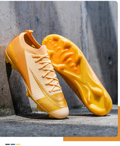 New Men's Football Boots Training Cleats Sneakers Soccer Shoes Wholesale FG Top Quality Non-Slip Drop Shipping Unisex Adult