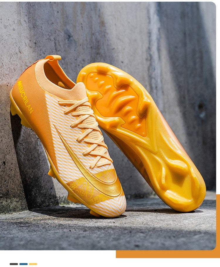 New Men's Football Boots Training Cleats Sneakers Soccer Shoes Wholesale FG Top Quality Non-Slip Drop Shipping Unisex Adult