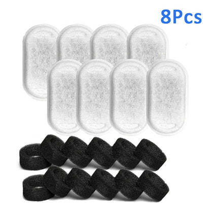 8/12/16/24pcs Cat Water Fountain Filters for 108Oz/3.2L Adjustable Water Flow Pet Water Fountain Cat Fountain Accessories