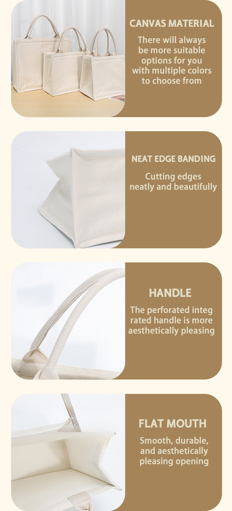 10pcs White Canvas Bags Custom Wedding Party Gift Tote Bags DIY Shopping Bags Large Capacity Tote Bags Custom Printed Logo