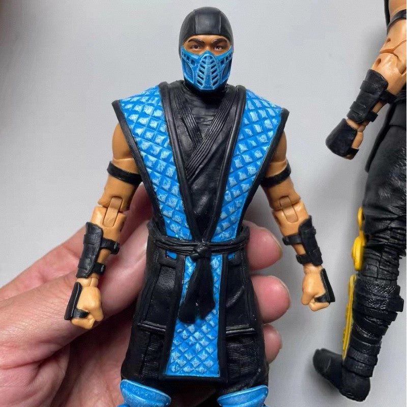 Jogo Mortal Kombat Spawn Sub Zero Scorpion Kitana Liu Kang 7" Boneco de Ação Articulado Brinquedo 17cm Colecionável Figuras de Ação do Jogo