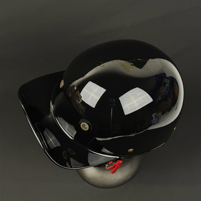 Capacete Aberto para Moto Unissex Adulto Aprovado pelo DOT Modelo "Meia Concha" para Moto ou Scooter