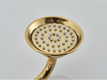Ducha Chuveiro Banheiro Vintage Cerâmica Latão Montado Parede Torneira Pulverizador Acessório Hardware Chuveirinho