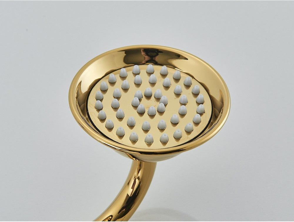 Ducha Chuveiro Banheiro Vintage Cerâmica Latão Montado Parede Torneira Pulverizador Acessório Hardware Chuveirinho
