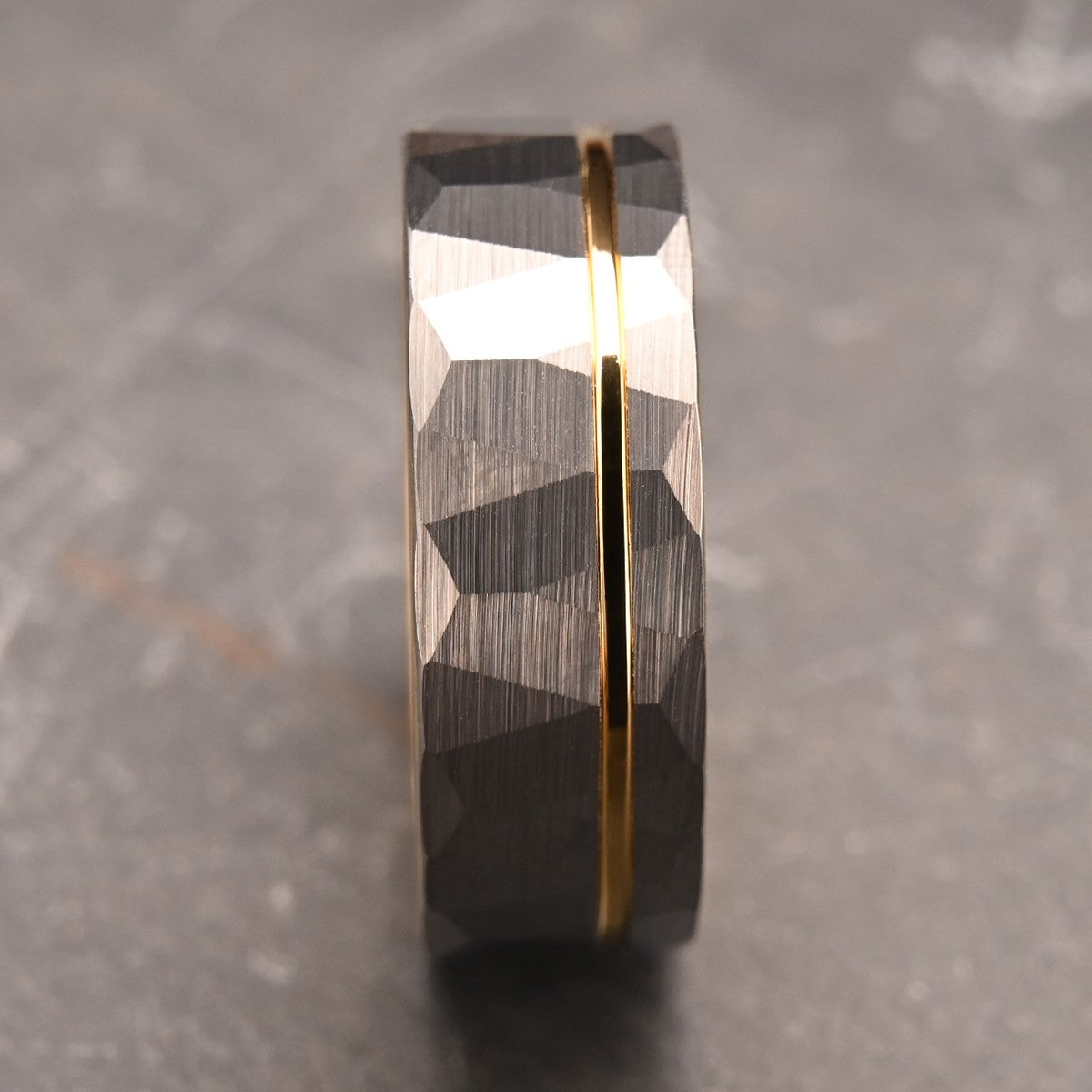 Anel de tungstênio martelado 8MM alianças de casamento masculinas anillos bague homme pareja de compromiso joias de moda anéis de noivado