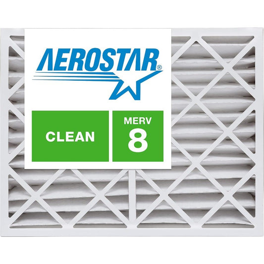 16x25x4 Slim MERV 8 Dust Protection Air Filter for HVAC Systems White 3-Pack USA Made