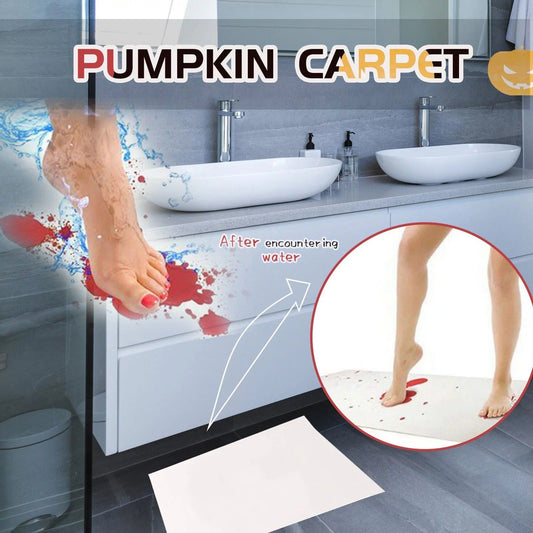 New Halloween Bloody Color Changing Bath Mat Bathroom Floor Bath Non-Slip Rugs Water Halloween Party Carpe Decoration Mats