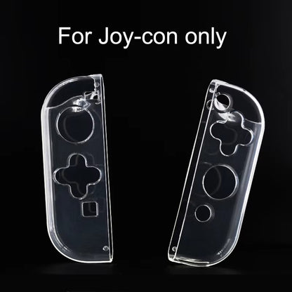 Transparent TPU Soft Case Joycon Protective Shell Cover for Nintendo Switch Oled Console NS Joy-con Crystal Back Full Protector