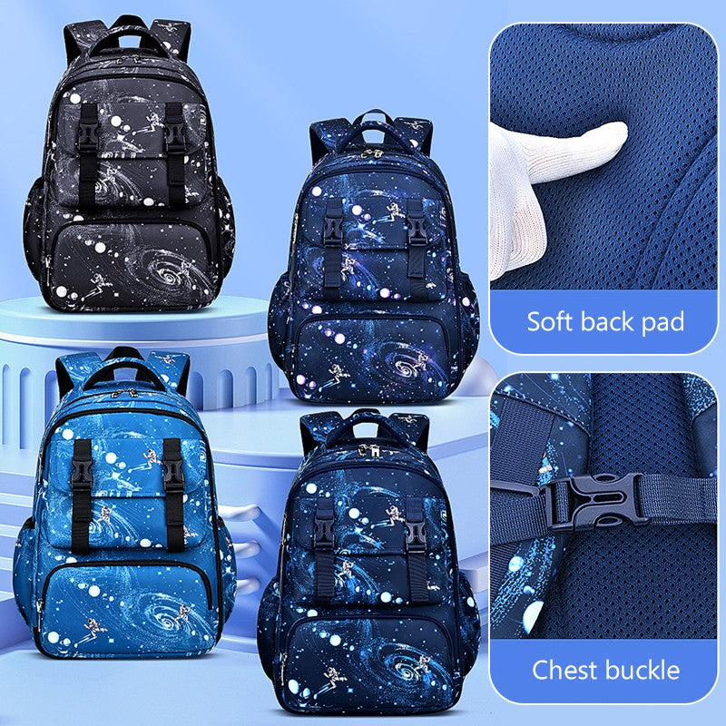 Mochila Ergonômica de Suporte Confortável para Coluna, para Livros Infantis do Ensino Fundamental e Médio Meninos Leve