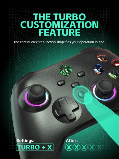 DATA FROG Turbo Programmable Wireless Pro Gamepad Compatible With Switch OLED LITE PC Android