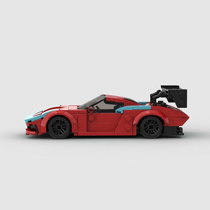 MOC Carro Esportivo de Corrida Veículo Cidade Speed Racer Modelo Técnico Blocos de Construção Tijolos Supercarro F1 Brinquedos Infantis Presentes para Meninos NSX