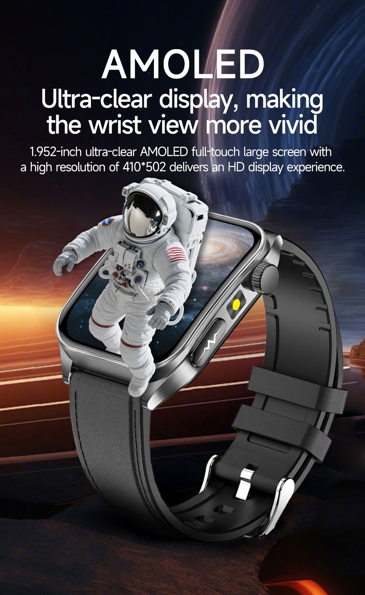 2025Novo 650nm Laser Condicionamento Safira Vidro Smart Watch Homens ECG Frequência Cardíaca Micro Exame Físico Saúde Smartwatch Temperatura