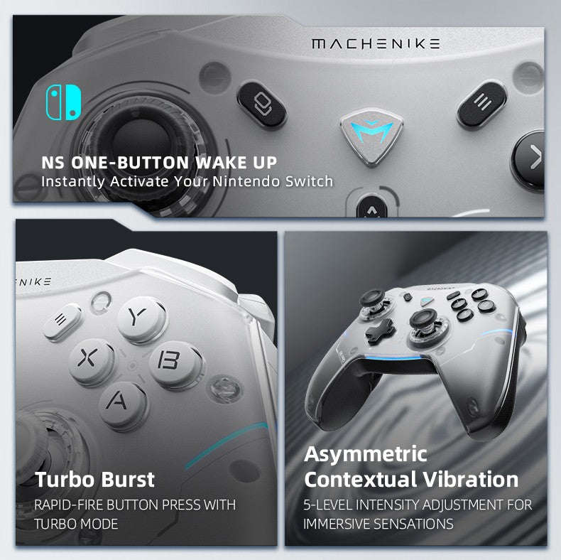 Machenike Gamepad Wireless Gaming Controller G5 Pro Elite Hall Trigger Joystick Mecha-Tactile Buttons For Switch PC Android IOS