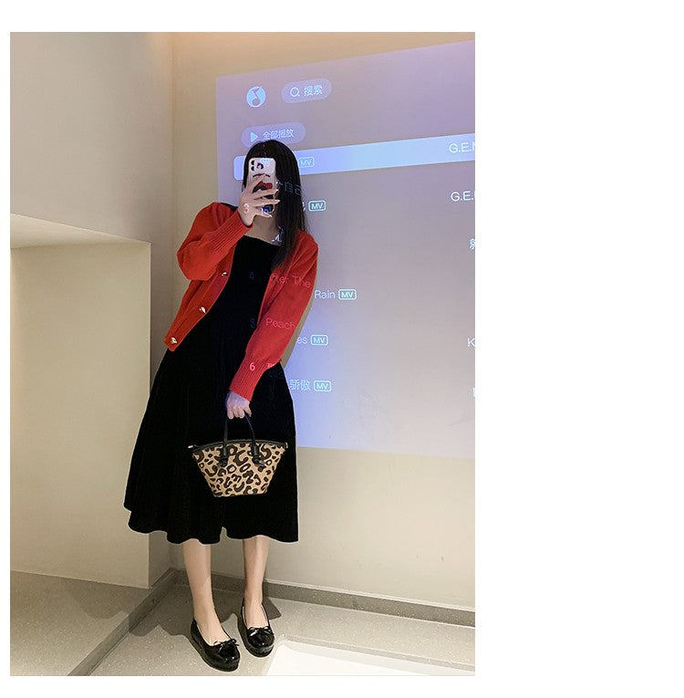 Comfortable Leather Version Flat Bottom Ballet Shoes Women's Slip-On French Butterfly Knot Versatile Easy Wear Casual Flats