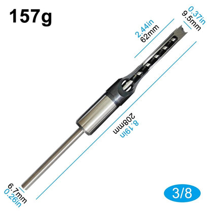 Broca para Marcenaria Sistema Britânico Furo Quadrado DIY Broca para Furo Quadrado Máquina de Fazer Espiga Acessórios para Ferramentas Elétricas