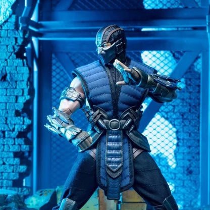 Original Em Estoque Brinquedos JMToys ZK001 1/12 Mortal Kombat Figuras Sub-Zero Action Anime Figure Modelos Clássicos Sub-Zero