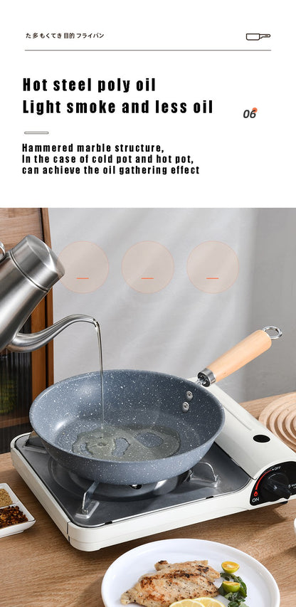 Frigideira Antiaderente de 26cm/28cm/30cm Wok para Casa, Bife, Ovo, Grelha, Fogão a Gás e Indução, Panela de Cozinha, Frigideira para Panquecas, Panela de Cozimento