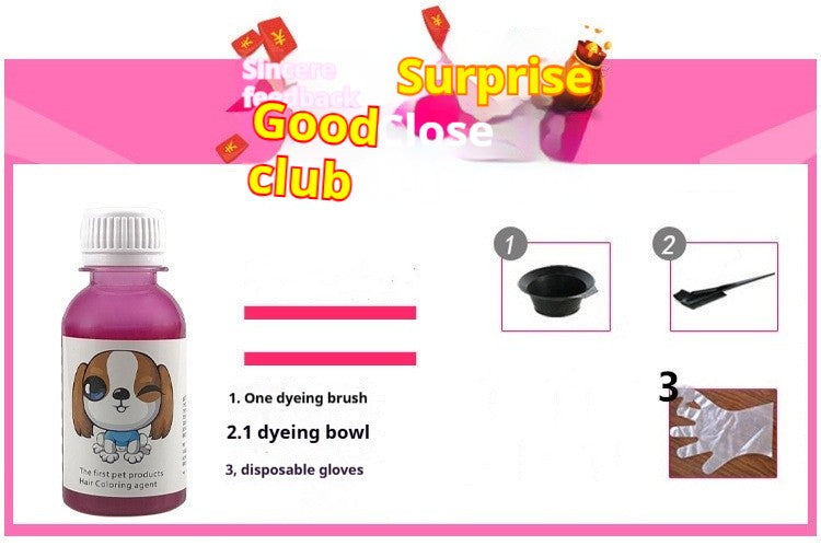 Pasta de Tintura para Pelos de Animais de Estimação Duradoura para Cães, Pasta de Tintura de Poodle Bichon, Removedor de Manchas Coloridas em Pó 100ML