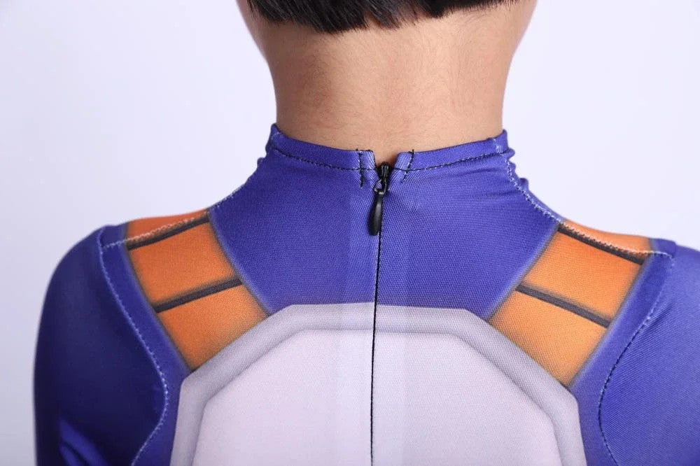 Anime Children's Vegeta Role-playing Costumes Paired With Tricolor Wigs Adult Super Saiya Bodysuits Holiday Party Costumes
