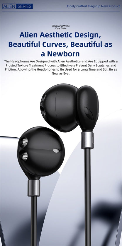 Fone de Ouvido com Fio Tipo-C Para Samsung Galaxy S25 S24 S23 S22 21 Ultra Plus Fone de Ouvido Intra-auricular de 3,5MM HiFi Bass Estéreo para Jogos