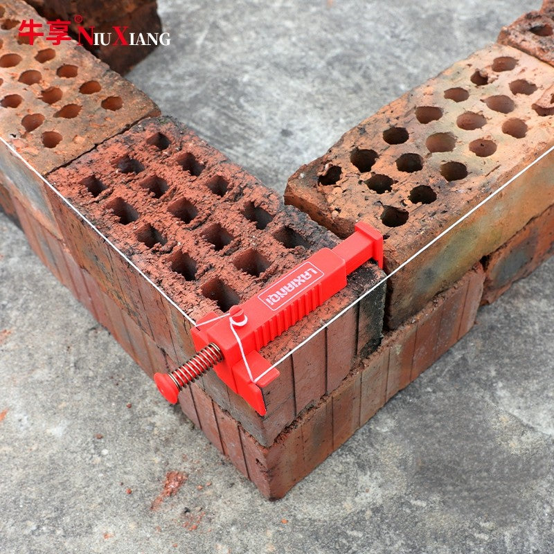 2 peças Nivelador de Linha de Tijolos, Prendedores de Linha para Assentamento de Tijolos, Corredores de Linha, Nivelador de Desenho, Puxador de Arame, Fixador de Construção de Alvenaria