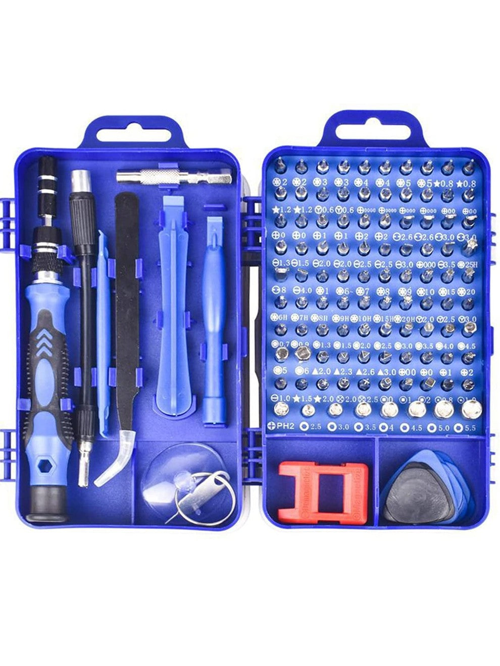 Kit de Chaves de Precisão 115 em 1, Bits Magnéticos com Estojo, Bits para Parafusadeira de Impacto para iPhone, Óculos, Eletrônicos, 3 unidades/pacote