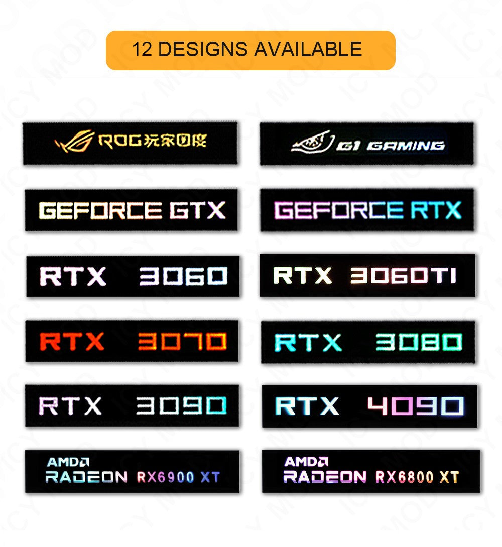 FREEZEMOD Painel Lateral GPU RTX3090 GTX ROG Decoração PC Placa de Vídeo Lâmpada Faith Water Cooler AURA SYNC Refrigeração Líquida ARGB