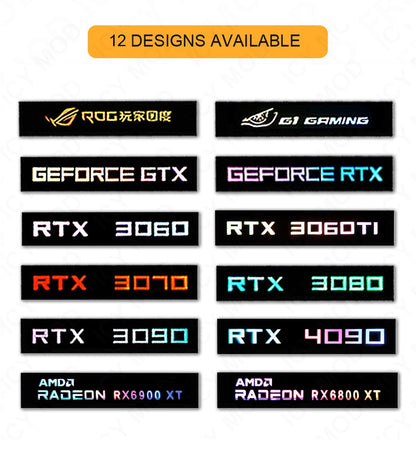 FREEZEMOD Painel Lateral GPU RTX3090 GTX ROG Decoração PC Placa de Vídeo Lâmpada Faith Water Cooler AURA SYNC Refrigeração Líquida ARGB