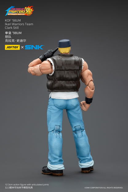 ?Em Estoque?JOYTOY SNK KOF'98UM Lkari Warriors Team Clark Still 1/18 Scale Boneco de Ação Modelo de Brinquedo