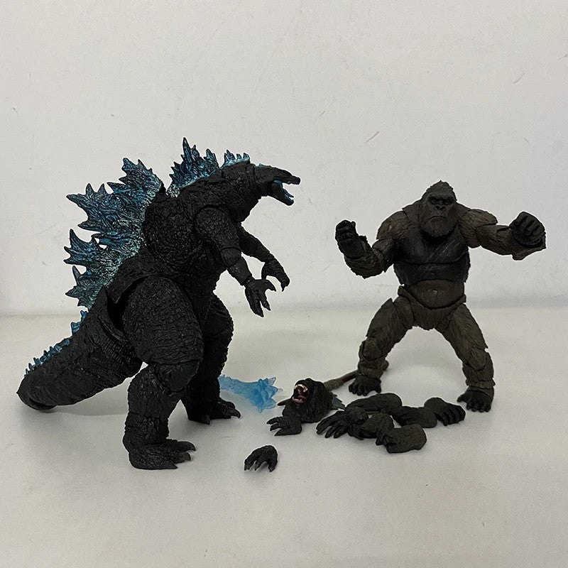 SHM Kong Do Filme Godzilla Vs Kong 2021 PVC Boneco de Ação Kaiju Monsterverse Modelo Dinossauro Brinquedos de Ação Colecionáveis Presentes