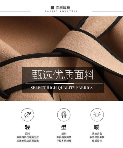 Women's Autumn Winter New Fashionable Style Loose Warm Wool Coat Mid-length