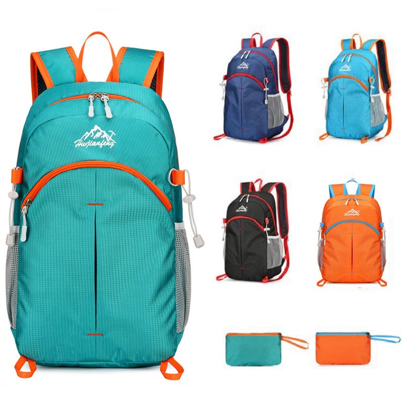 Mochila de Caminhada Unissex Ultraleve Dobrável Masculina e Feminina para Viagem ao Ar Livre Ciclismo Nylon