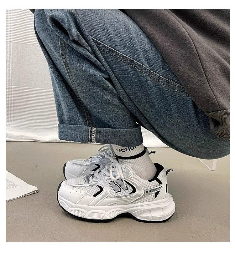 Women's Fashion Dad Shoes -Platform Mesh Running Sneakers?Breathable Casual Sports Shoes for Students?Everyday Training Shoes ?