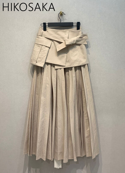 Spring Summer Vintage Japanese Casual Skirts Women Three-dimensional Two-piece Skirt High Waist All-match Pleated Faldas Mujer