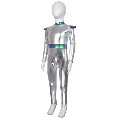 Cyber Alien Laser Reflective Alien Cosplay Dress, Adult and Children's Party Outfit, Including Tentacle Headpiece