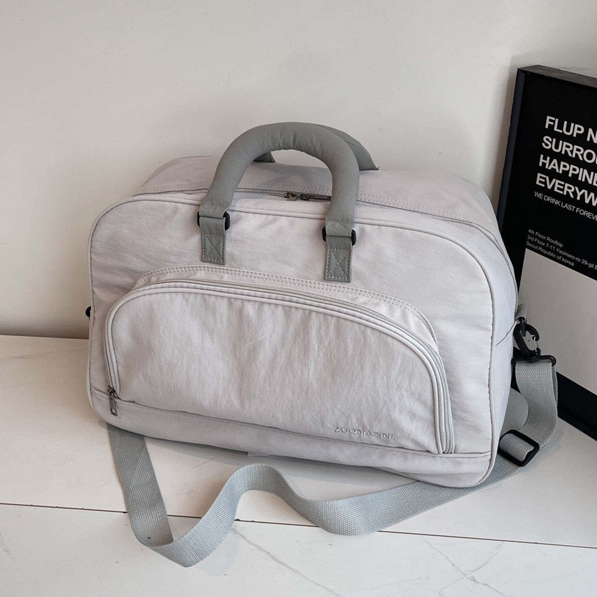 Large-Capacity Short-Distance Travel Bag for Women, Foldable Business Trip Luggage Storage Bag, Lightweight Travel Handbag for Men, Fashionable Yoga Bag for Sports