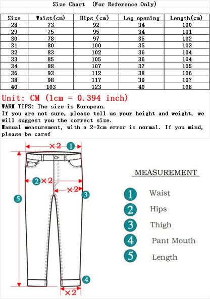 2025 Men NEW Men's Fashion Business Jeans Classic Style Casual Stretch Slim Jean Pants Male Brand Denim Trousers Black Blue Mens