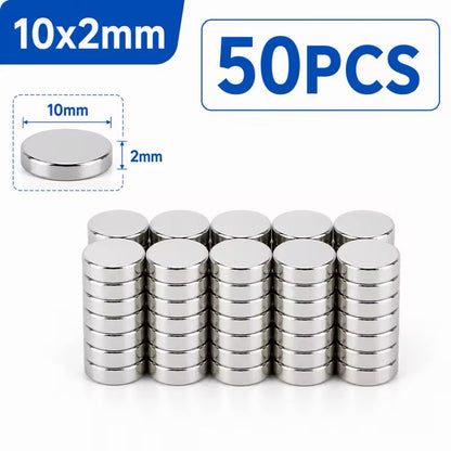 50 Pieces Magnets For 3D Printing,4x2 5x2 6x2 8x2 10x2mm Mini Magnets For 3D Printing,Refrigerator,Office, DIY, Crafts