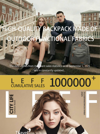 LEFF Women Backpack High Quality Large Capacity Laptop Backpacks Trendy Female Commuting Backpack Waterproof Outdoor Travel Bags