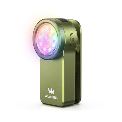 Wurkkos HD03 680LM Mini Clip Light USB C Rechargeable Pocket Flashlight Spotlight/Floodlight Portable EDC RGB Torch with Magnet