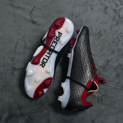 Q-2502 High Quality Mens Soccer Shoes Non-Slip Turf Soccer Cleats for Kids TF/FG Training Football Boots Chuteira Campo 35-45