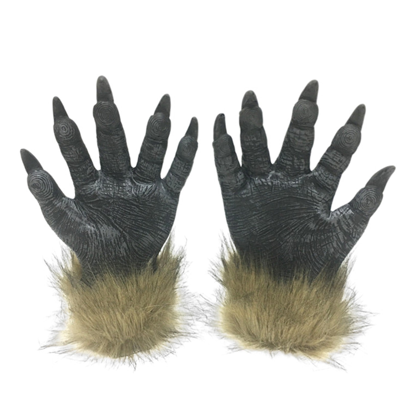 Halloween Theme Wolf Gloves and Mask Halloween Wolf Cosplay Costume Props for Holiday Birthday Gift