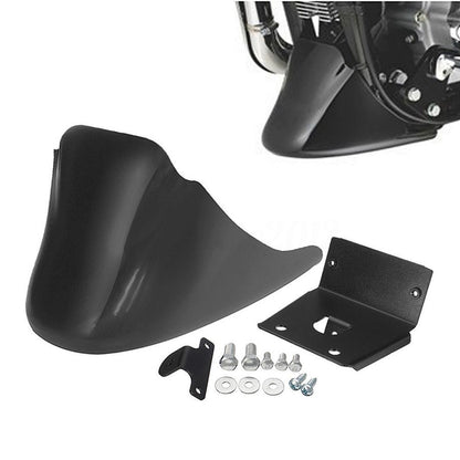 Spoiler Preto Inferior Dianteiro para Motocicleta, Protetor de Lama, Defletor de Ar, Carenagem Inferior para Harley XL Sportster 883 1200