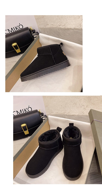 New 2024 Women Winter Ultra Mini Boot Designer Australian Platform Boots for Leather Warm Ankle Fur Booties Luxury Boots