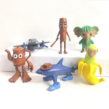 Brinquedo de Figura Sahur Tung da Doença Cerebral Italiana Tralalero Tralala Figuras Bombardino Crocodilo Shimpanzini Bananini Boneca de Decoração de Modelo de Presente