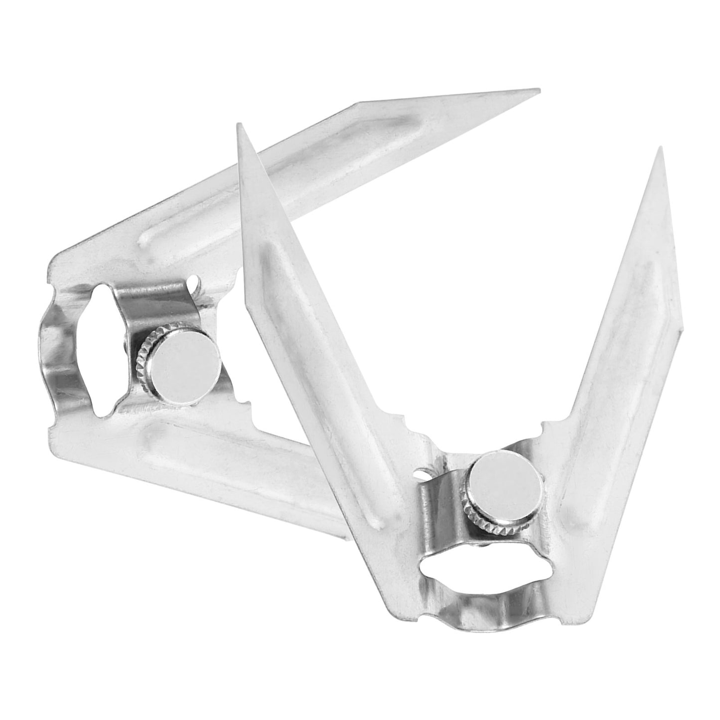 2Pcs Rotisserie Spit Stainless Steel BBQ Forks Kitchen Gadget Roasting Tools Chicken Grills Meat Forks Cooking Accessories