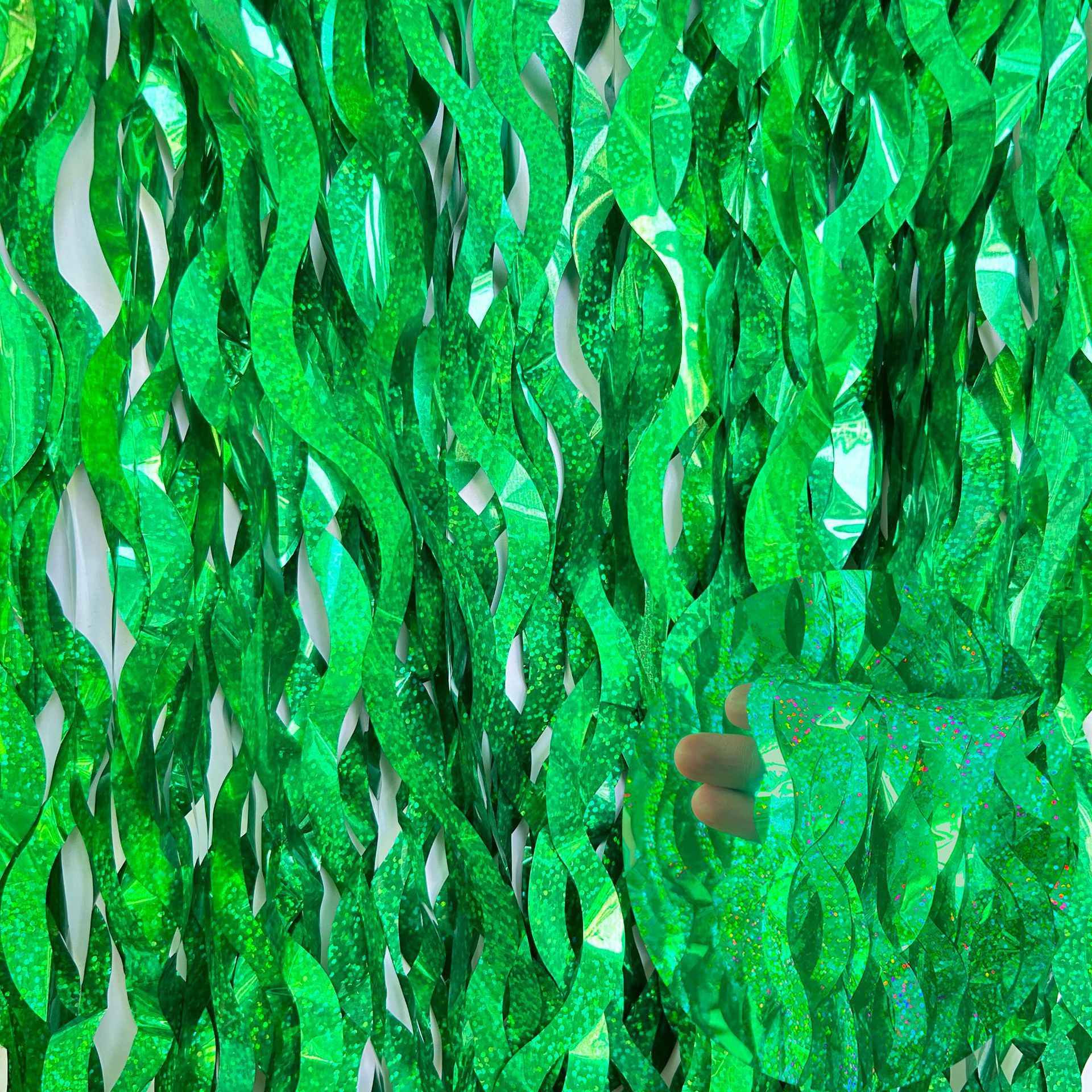 Metallic Tinsel Foil Fringe Curtains with star Party Photo Backdrop Party Streamers for Birthday New Year Eve Wedding Decor