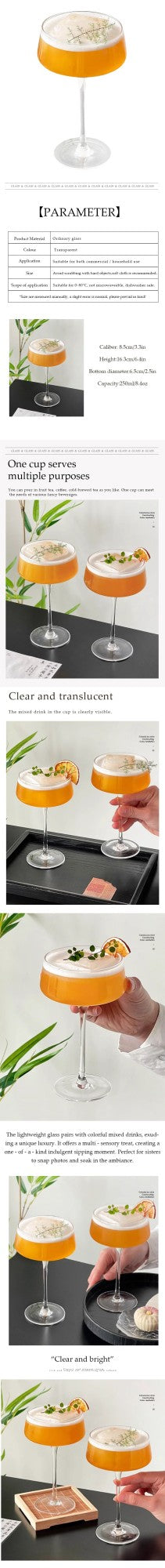 Copo de Coquetel Criativo Estilo Japonês Taça de Vinho Tinto em Torre Copos de Vinho de Fruta Taças de Martini Ferramentas de Bar e Cozinha